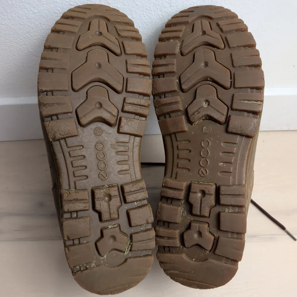 ECCO Track 25 Gore-Tex Mid Hiking Boots Mens US 11/11.5 EU45 Brown Waterproof